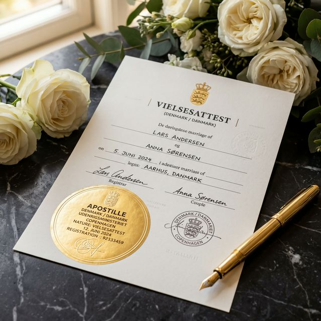 Apostille for Your Danish Marriage Certificate: Complete Guide